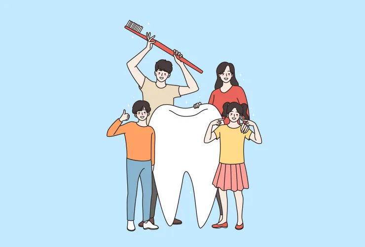 大きい歯と家族